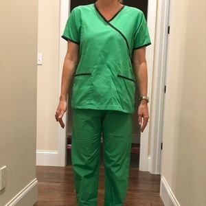 Butter-Soft scrubs by UA *Green/Gray